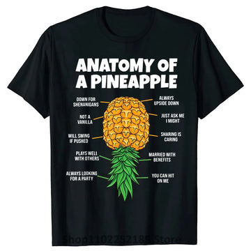 Anatomy of A Pineapple Swinger Funny Shirt