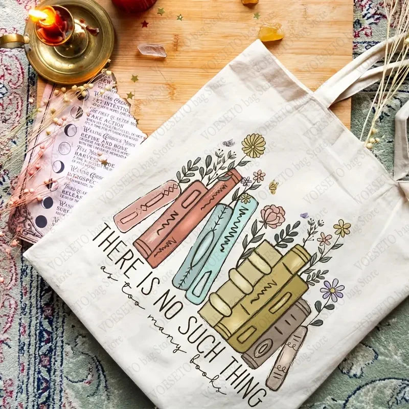 There Is No Such Thing As Too Many Books Tote Bags