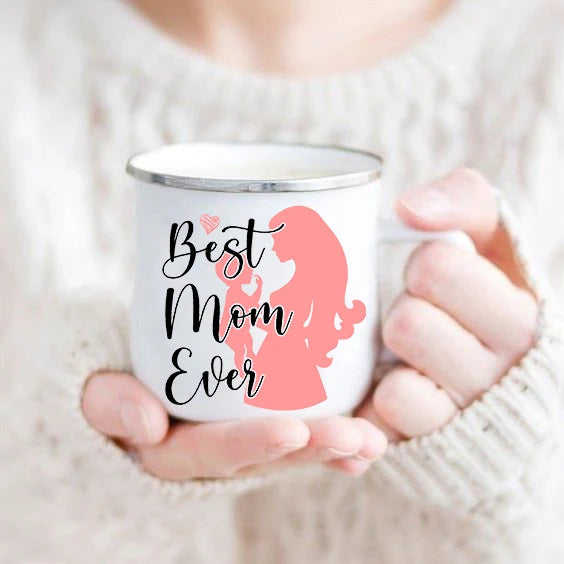 Mom Enamel Mug - Gift for Best Mom Ever