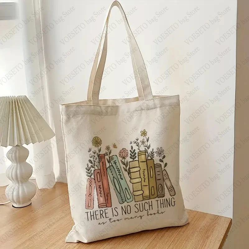 There Is No Such Thing As Too Many Books Tote Bags