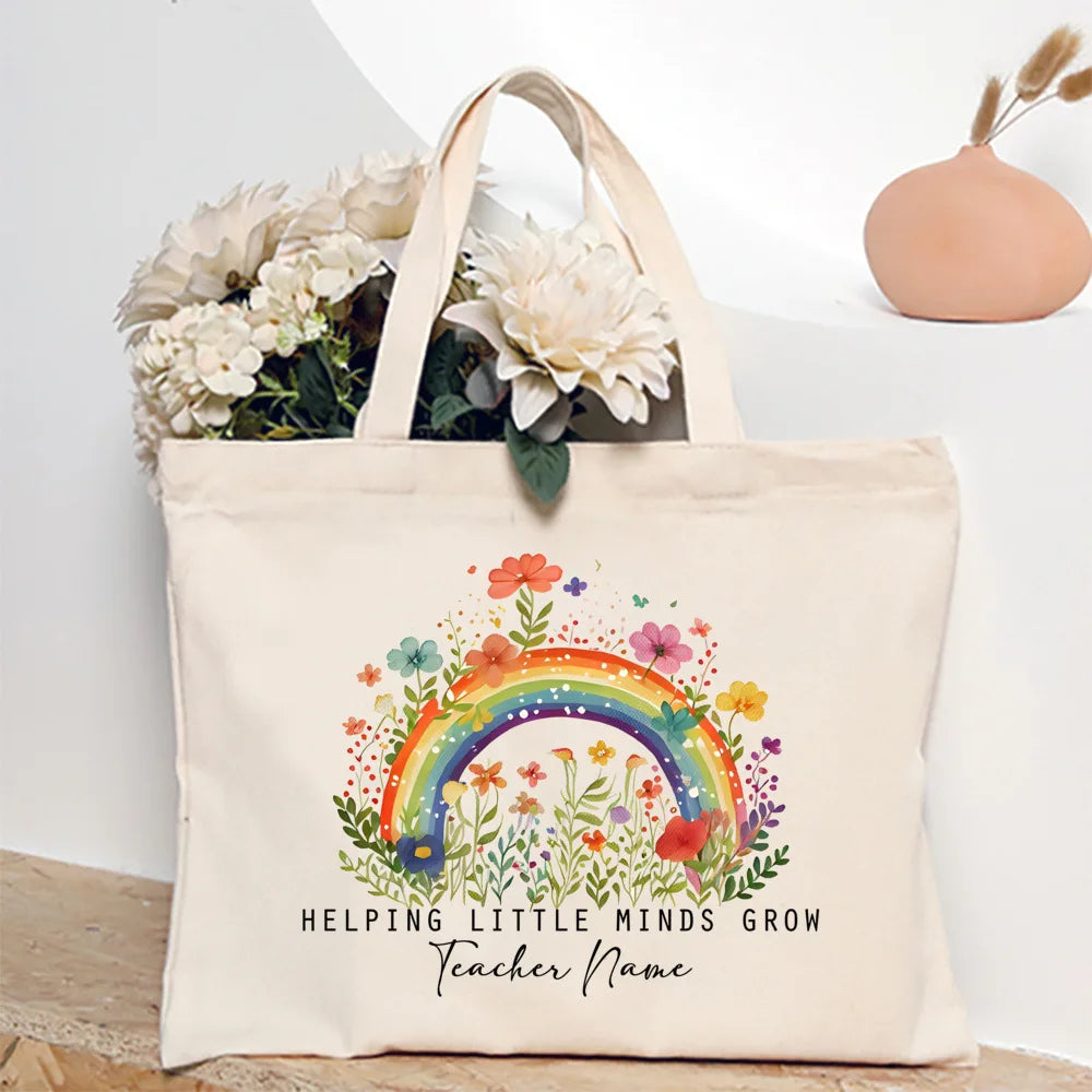 Personalized Teacher Quote Tote Bags