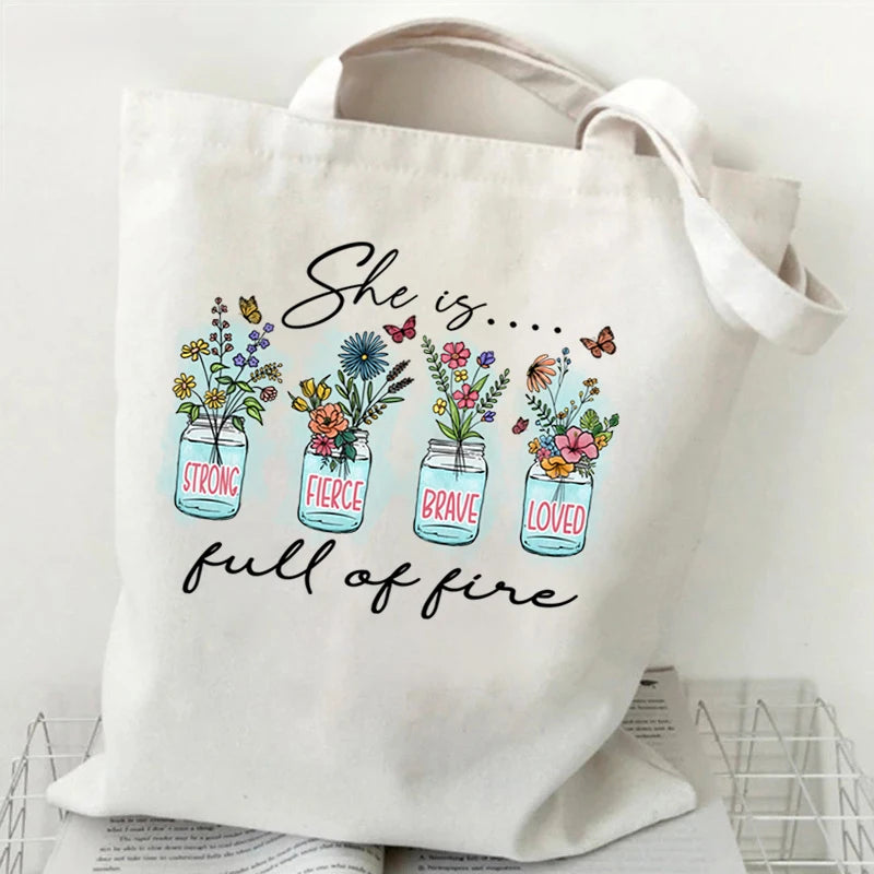 Christian Love Quote Tote Bags