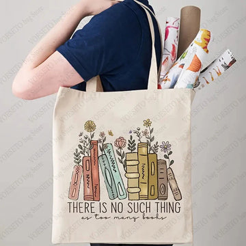 There Is No Such Thing As Too Many Books Tote Bags