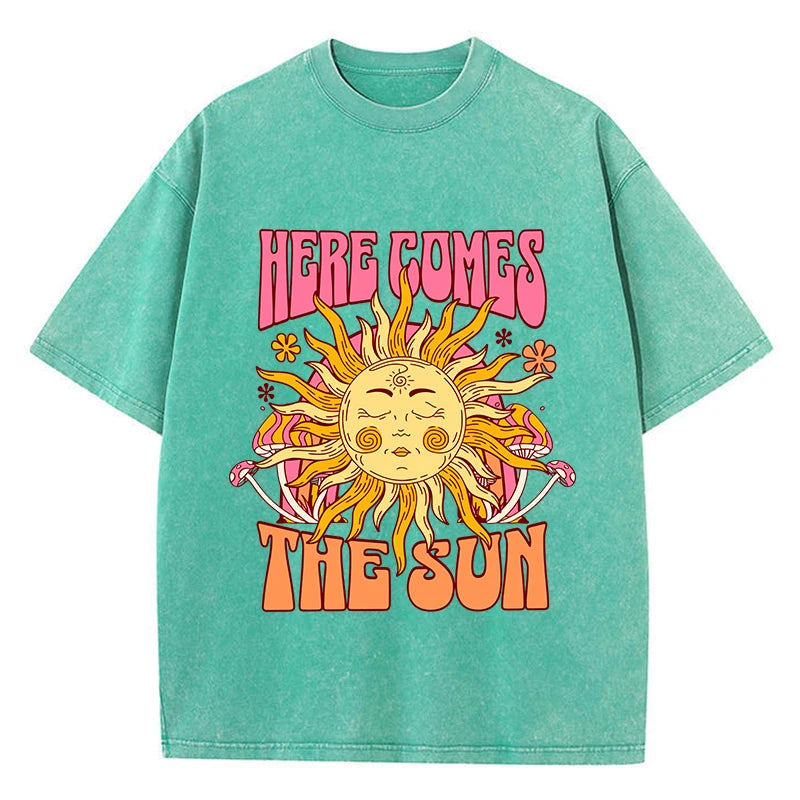 Here Comes The Sun Oversize Unisex T Shirts