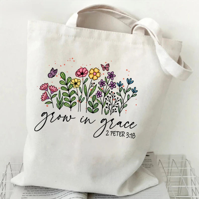 Christian Love Quote Tote Bags