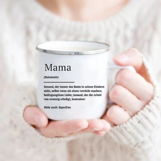 Mom Enamel Mug - Gift for Best Mom Ever