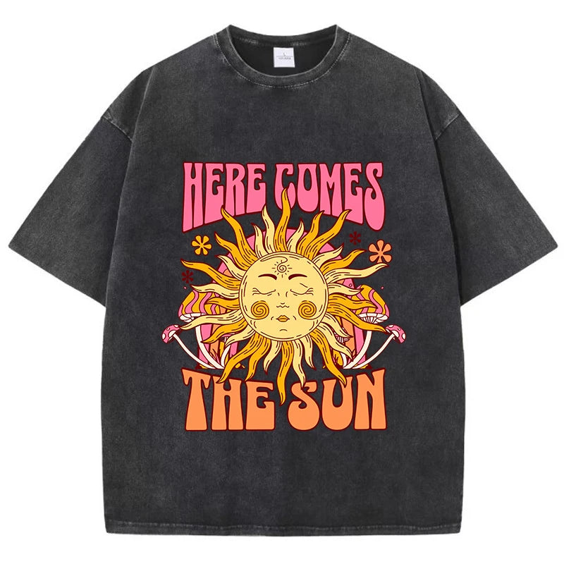 Here Comes The Sun Oversize Unisex T Shirts