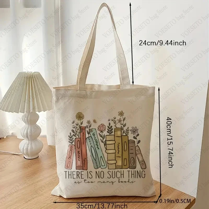 There Is No Such Thing As Too Many Books Tote Bags