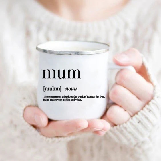 Mom Enamel Mug - Gift for Best Mom Ever