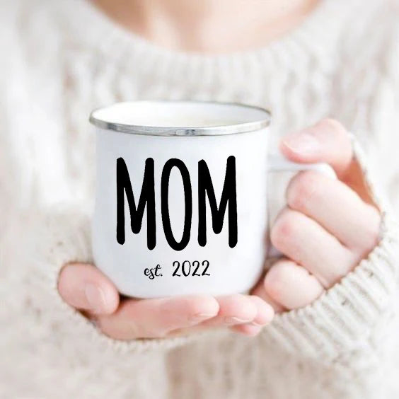 Mom Enamel Mug - Gift for Best Mom Ever
