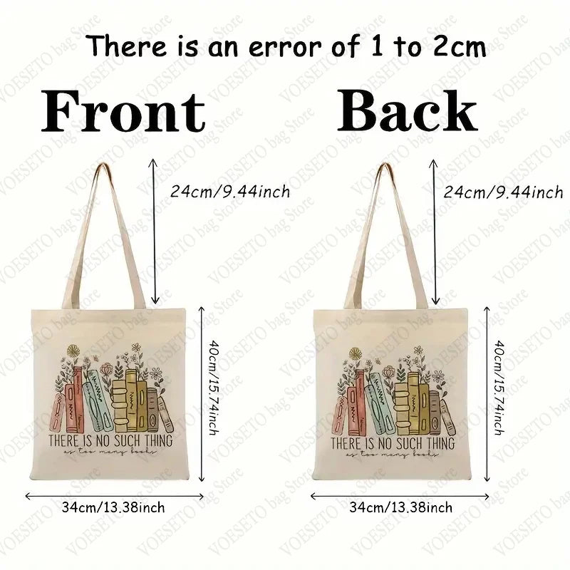 There Is No Such Thing As Too Many Books Tote Bags