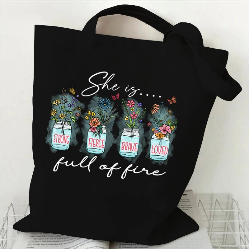 Christian Love Quote Tote Bags