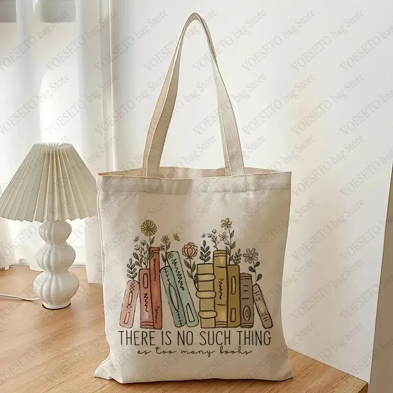 There Is No Such Thing As Too Many Books Tote Bags